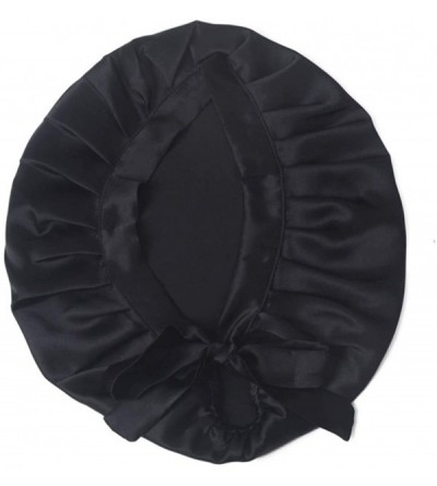 Skullies & Beanies Natural Sleep Bonnet Beauty - Black - CK12OCQE56O $22.06