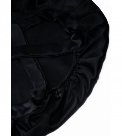Skullies & Beanies Natural Sleep Bonnet Beauty - Black - CK12OCQE56O $22.06
