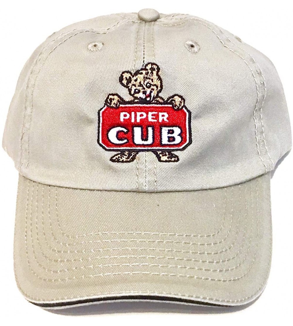 Baseball Caps Vintage Piper Cub Hat (Khaki) - CW18Q4Z0WD9 $16.82