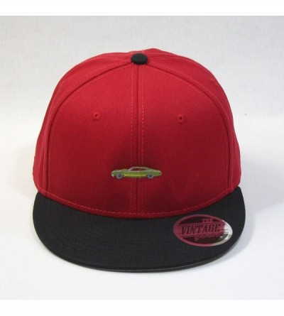 Baseball Caps Premium Plain Cotton Twill Adjustable Flat Bill Snapback Hats Baseball Caps - 70 Black/Red - CB12MSJ2J4R $30.17