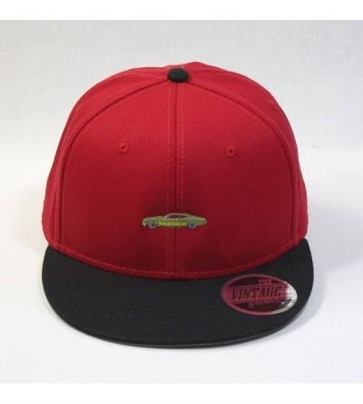 Baseball Caps Premium Plain Cotton Twill Adjustable Flat Bill Snapback Hats Baseball Caps - 70 Black/Red - CB12MSJ2J4R $17.45