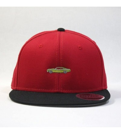 Baseball Caps Premium Plain Cotton Twill Adjustable Flat Bill Snapback Hats Baseball Caps - 70 Black/Red - CB12MSJ2J4R $17.45