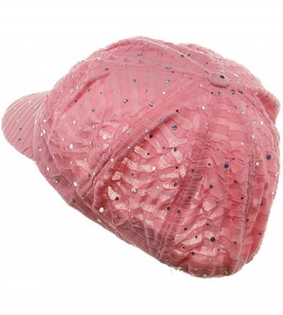 Newsboy Caps Glitter Newsboy Cap-Pink - Pink - C8111GHY4J1 $20.01