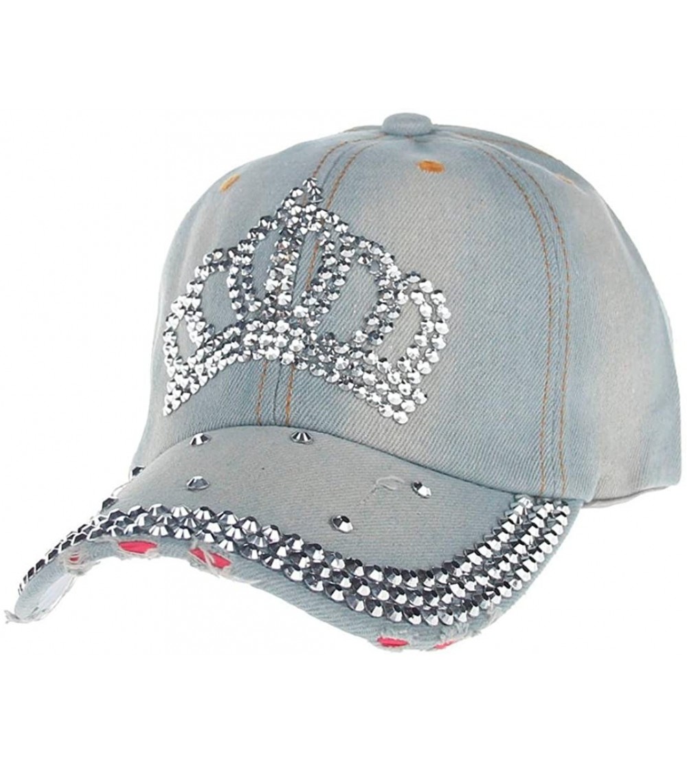 Skullies & Beanies Baseball Hat- 2017 New Women Men Fashion Hip-Hop Baseball Cap Full Diamond Crown Flat Snapback Canvas Hat ...