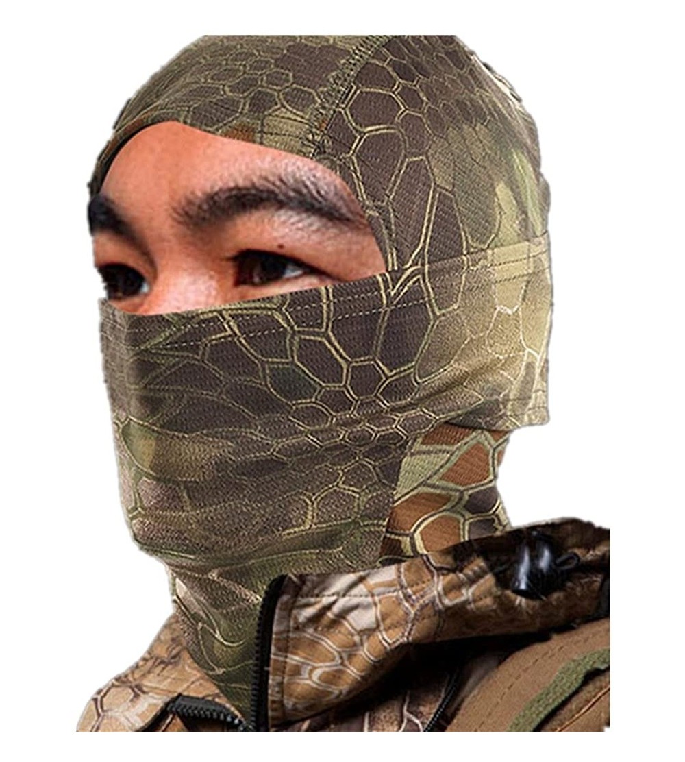 Balaclavas Mikey Store Camouflage Army Cycling Motorcycle Cap Balaclava Hats Full Face Mask - Brown-c - C71889MQ86X $11.36