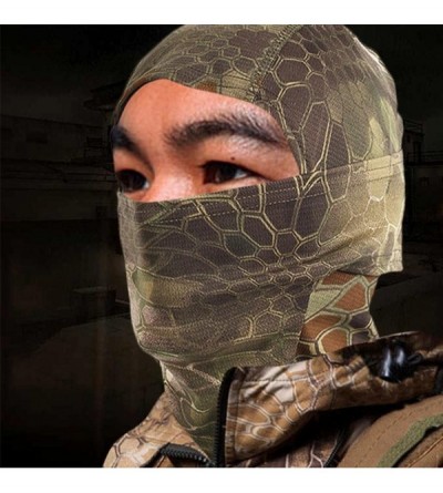 Balaclavas Mikey Store Camouflage Army Cycling Motorcycle Cap Balaclava Hats Full Face Mask - Brown-c - C71889MQ86X $11.36