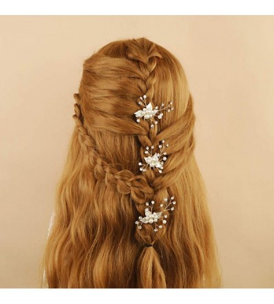 Headbands Wedding Hair Pins Clips Set Bride Head Piece Bridal Crystal Hair Jewelry for Women and Girls (HP133-S) - Hp133-s - ...