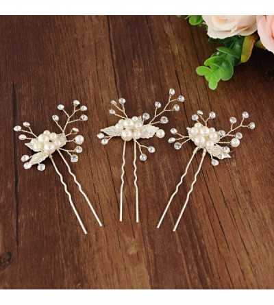 Headbands Wedding Hair Pins Clips Set Bride Head Piece Bridal Crystal Hair Jewelry for Women and Girls (HP133-S) - Hp133-s - ...