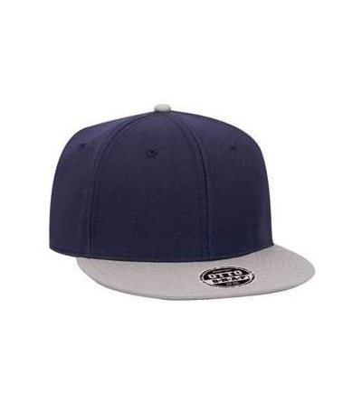 Baseball Caps Custom Snapback Hat Otto Embroidered Your Own Text Flatbill Bill Snapback - Navy/Grey Bill - C5187D8NY88 $22.65