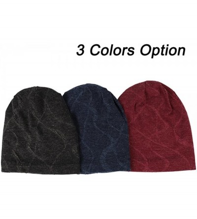 Skullies & Beanies Men's Women's Cotton Beanie Cap Winter Wool Warm Hat Daily Slouchy Chic Hat - Red - CR187LG55R8 $9.95