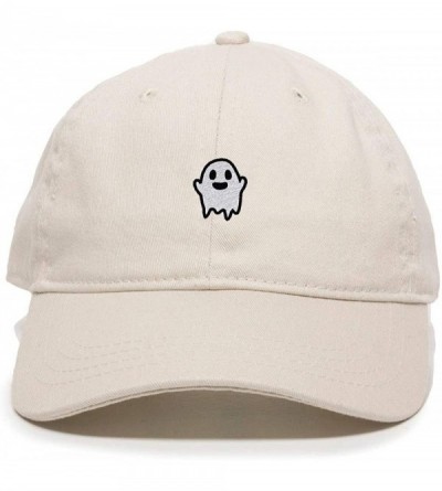 Baseball Caps Ghost Baseball Cap Embroidered Cotton Adjustable Dad Hat - Putty - CJ18Q2WOX34 $28.66