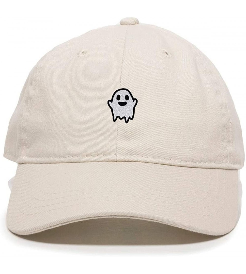 Baseball Caps Ghost Baseball Cap Embroidered Cotton Adjustable Dad Hat - Putty - CJ18Q2WOX34 $13.94