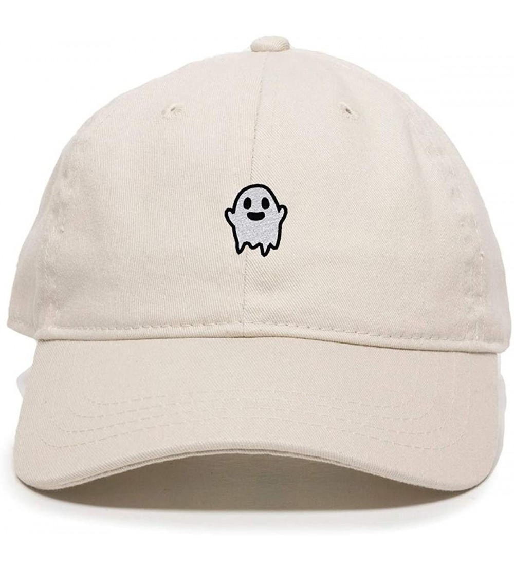 Baseball Caps Ghost Baseball Cap Embroidered Cotton Adjustable Dad Hat - Putty - CJ18Q2WOX34 $13.94