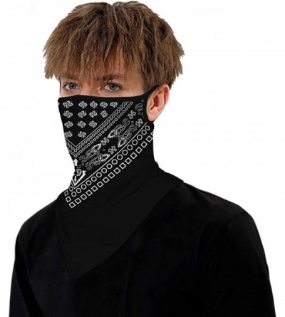 Balaclavas Face Bandana Ear Loops Face Rave Balaclava Scarf Neck Gaiters for Dust Wind UV Sun Motorcycle Mask Men and Women -...