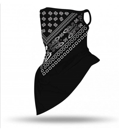 Balaclavas Face Bandana Ear Loops Face Rave Balaclava Scarf Neck Gaiters for Dust Wind UV Sun Motorcycle Mask Men and Women -...