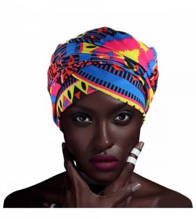 Headbands African Head Wraps Turban For Women Women' Soft Stretch Headband Long Head Wrap Scarf (1Powder blue) - C9197HO3I0T ...