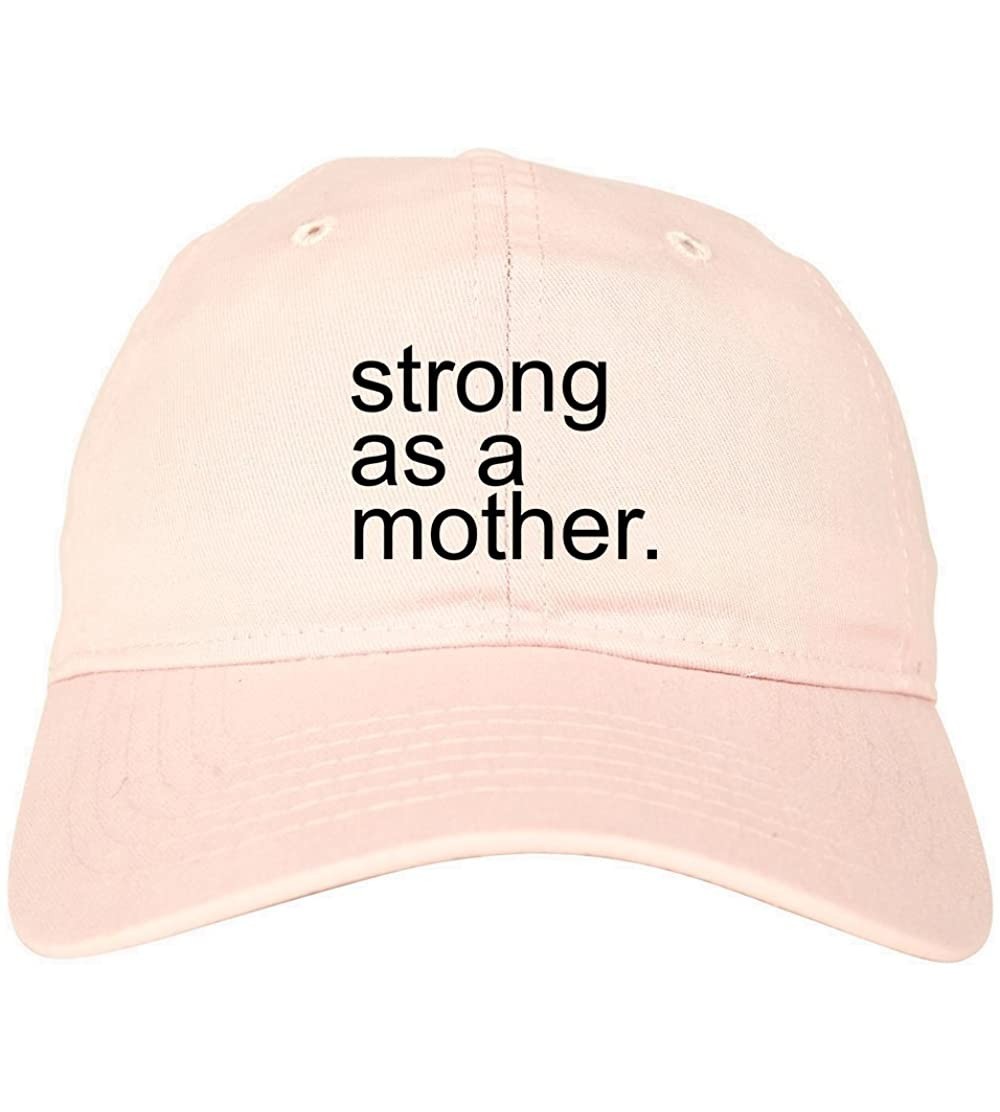 Baseball Caps Strong As A Mother Mom Life Dad Hat - Pink - CM187ZR7SEG $24.99