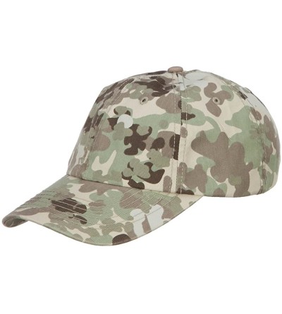 Baseball Caps Enzyme Washed Camo Cap - Total Terr - CA18EG7LRH2 $22.28