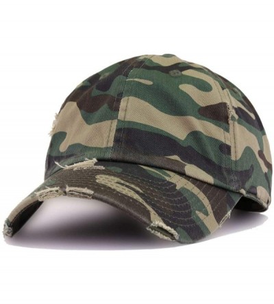 Baseball Caps Cross Vintage Baseball Cap Embroidered Cotton Adjustable Distressed Dad Hat - Camo - C018WDHMA86 $15.24