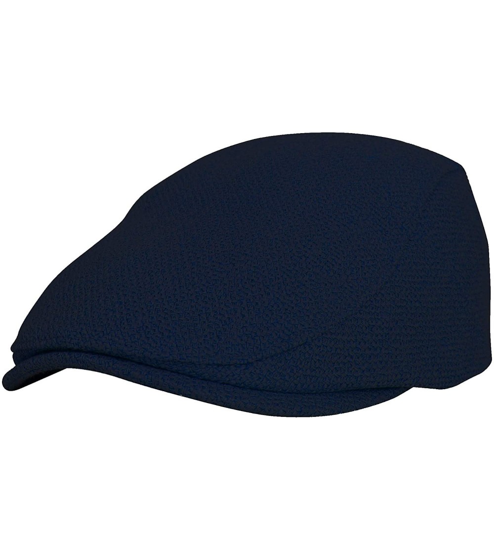 Newsboy Caps Ivy Cap Straw Weave Linen-Like Cotton Cabbie Newsboy Hat MZ30038 - Navy - C618Y6Y297H $16.14