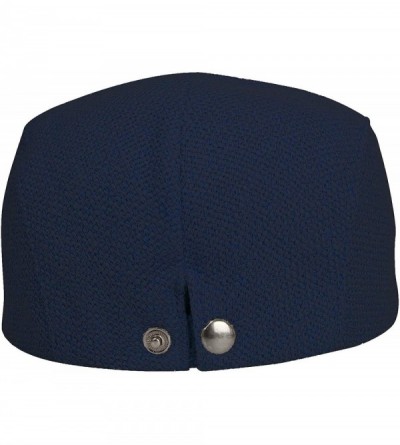 Newsboy Caps Ivy Cap Straw Weave Linen-Like Cotton Cabbie Newsboy Hat MZ30038 - Navy - C618Y6Y297H $16.14