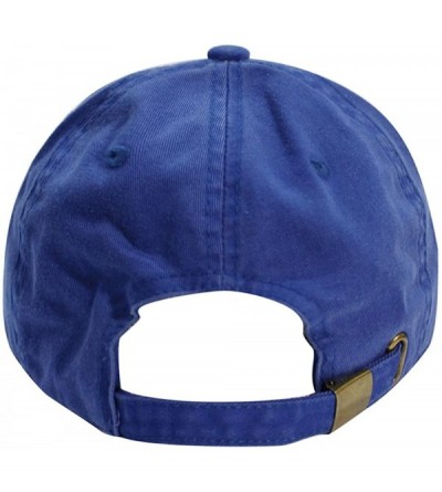 Baseball Caps Latinas Dad Hat Cotton Baseball Cap Polo Style Low Profile - Royal - CE1865ZKIT5 $12.29