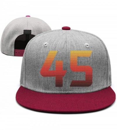 Baseball Caps Mens Womens Stylish Adjustable Travel Snapback Caps - Burgundy-5 - CA18NZK48GZ $18.51