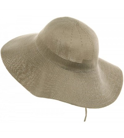 Sun Hats Knitted ML Wide Brim Hat - Khaki - Khaki - C4114F2WW4N $15.43