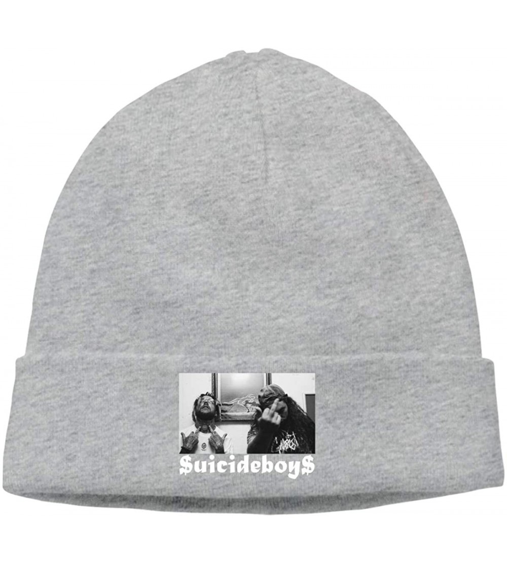 Skullies & Beanies Soft Suicide Boys Black Adult Adult Hedging Cap (Thin) - Gray - CK192TS7ZDR $15.58