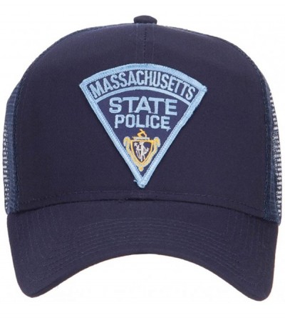 Baseball Caps Massachusetts State Police Patched Mesh Cap - Navy - CZ124YMV64F $20.39