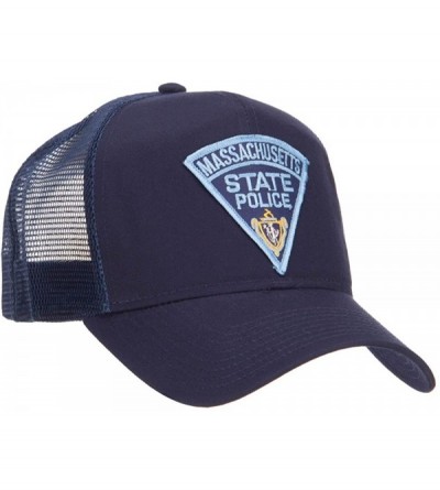 Baseball Caps Massachusetts State Police Patched Mesh Cap - Navy - CZ124YMV64F $20.39