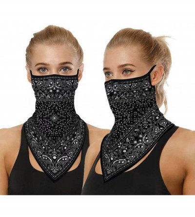 Balaclavas Face Scarf Bandana Ear Loops Face Rave Balaclava Men Women Neck Gaiters for Dust Wind Motorcycle Mask - C1198STSU6...