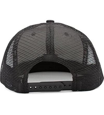 Baseball Caps Mens Womens Printing Adjustable Meshback Hat - Black-4 - C018N9RK4X5 $14.58