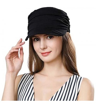 Skullies & Beanies Headwrap Cover Sleep Cap for Women Patient Chemo Scarf Soft Stretch Breathable - 1085_black - CH18T6A3ZI3 ...