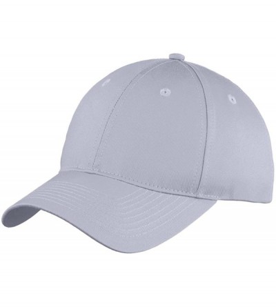 Baseball Caps Port & Company Unstructured Twill Cap (YC914) - Silver - CC11UTP5FUN $18.54