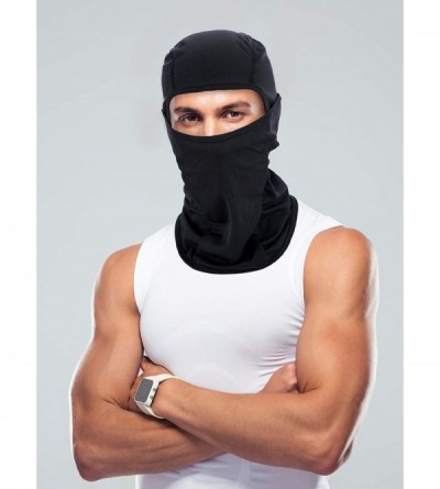 Balaclavas 3 Pieces Summer Balaclava Sun Protection Face Mask Breathable Long Neck Cover for Men Usage - Black- Grey- White -...