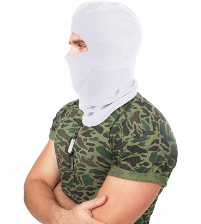 Balaclavas 3 Pieces Summer Balaclava Sun Protection Face Mask Breathable Long Neck Cover for Men Usage - Black- Grey- White -...