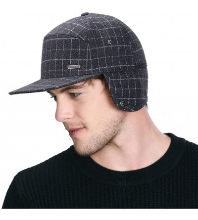 Skullies & Beanies Wool/Cotton/Washed Baseball Cap Earflap Elmer Fudd Hat All Season Fashion Unisex 56-61CM - 00776_gray - CF...