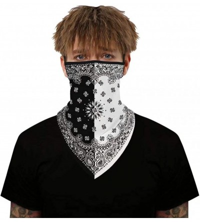 Balaclavas 2 Pcs Bandana Face Cover Scarf Fishing Neck Gaiter for Men Women - Color K - CA199DWNIX2 $22.28