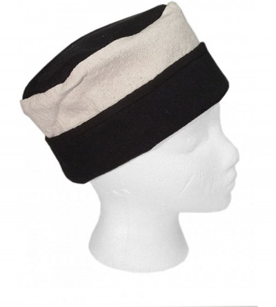 Skullies & Beanies Reversible Blockprint Skull Cap - Black and White - CV11LJ2AMHP $16.66