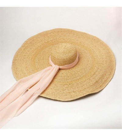 Sun Hats Womens Oversized Foldable Packable - Pink - CG18TTLWL99 $40.62