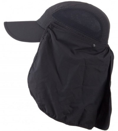 Sun Hats UV 50+ Talson Removable Flap Breathable Cap - Charcoal - CO11FITPZ0P $12.52
