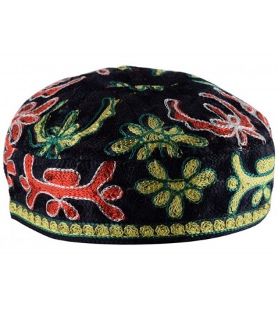 Baseball Caps Black Buchari Hand Embroidered Kippah Bucharian Yarmulke Jewish Yamaka by aJudaica (23.6") - CO11G2BYR1V $11.30