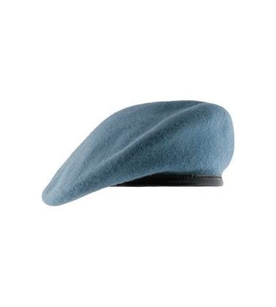 Berets Unlined Beret with Leather Sweatband (7 3/4- UN Blue) - CS11WV02DK9 $18.57