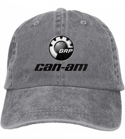 Baseball Caps Adult Can Am Logo Cool Cowboy Hat Unisex Adjustable Leisure Cap Black - Gray - C418U2HCMCY $16.68