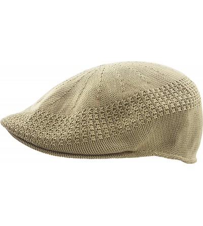 Newsboy Caps Classic Mesh Newsboy Ivy Cap Hat - Khaki - CA11JYQKWKV $8.04