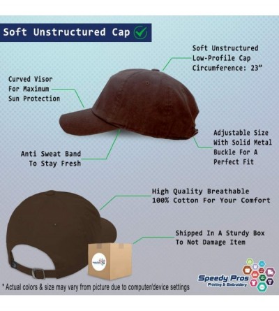 Baseball Caps Custom Soft Baseball Cap Corsair Aircraft Name Embroidery Twill Cotton - Brown - C918ZNWQ5U2 $12.06