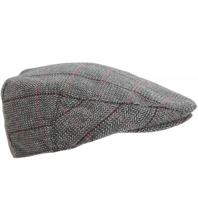 Newsboy Caps Mens Traditional Lined Flat Cap - Dogstooth - CK129KNC7EV $6.17