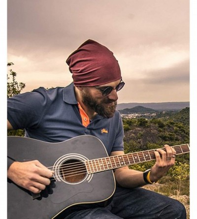 Skullies & Beanies Multifunctional Lightweight Beanies Running - Ruby Wine Melange - CY18S204WE0 $8.03