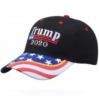 Baseball Caps Keep America Great Again Cap Donald Trump 2020 Campaign MAGA Hat Adjustable Baseball Hat with USA Flag - Black3...